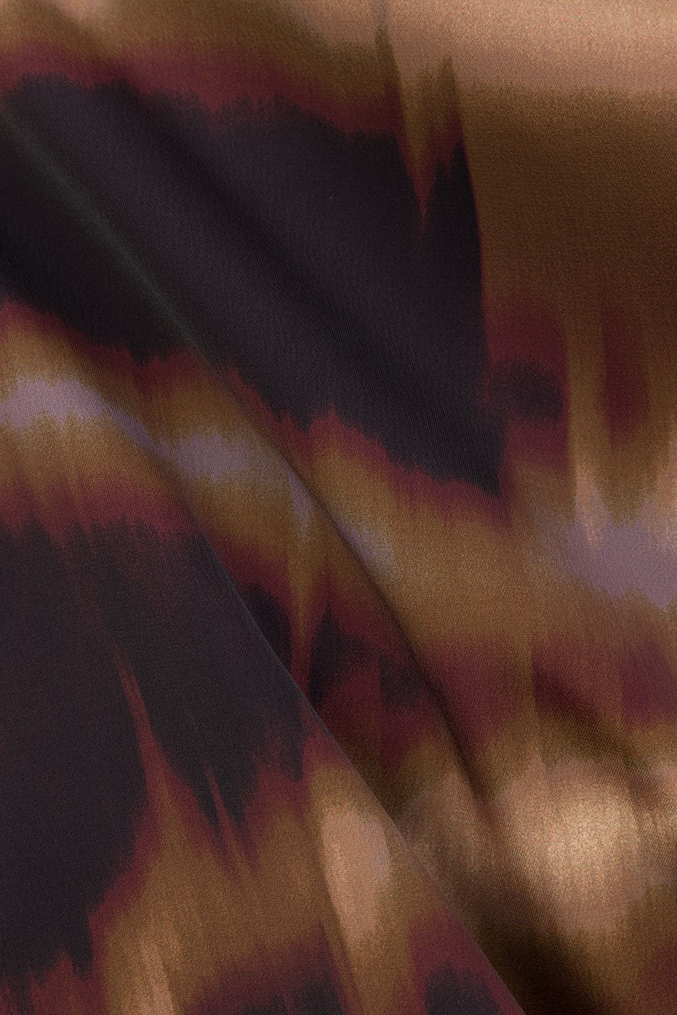 Brown mini dress with a wrap silhouette, detail view