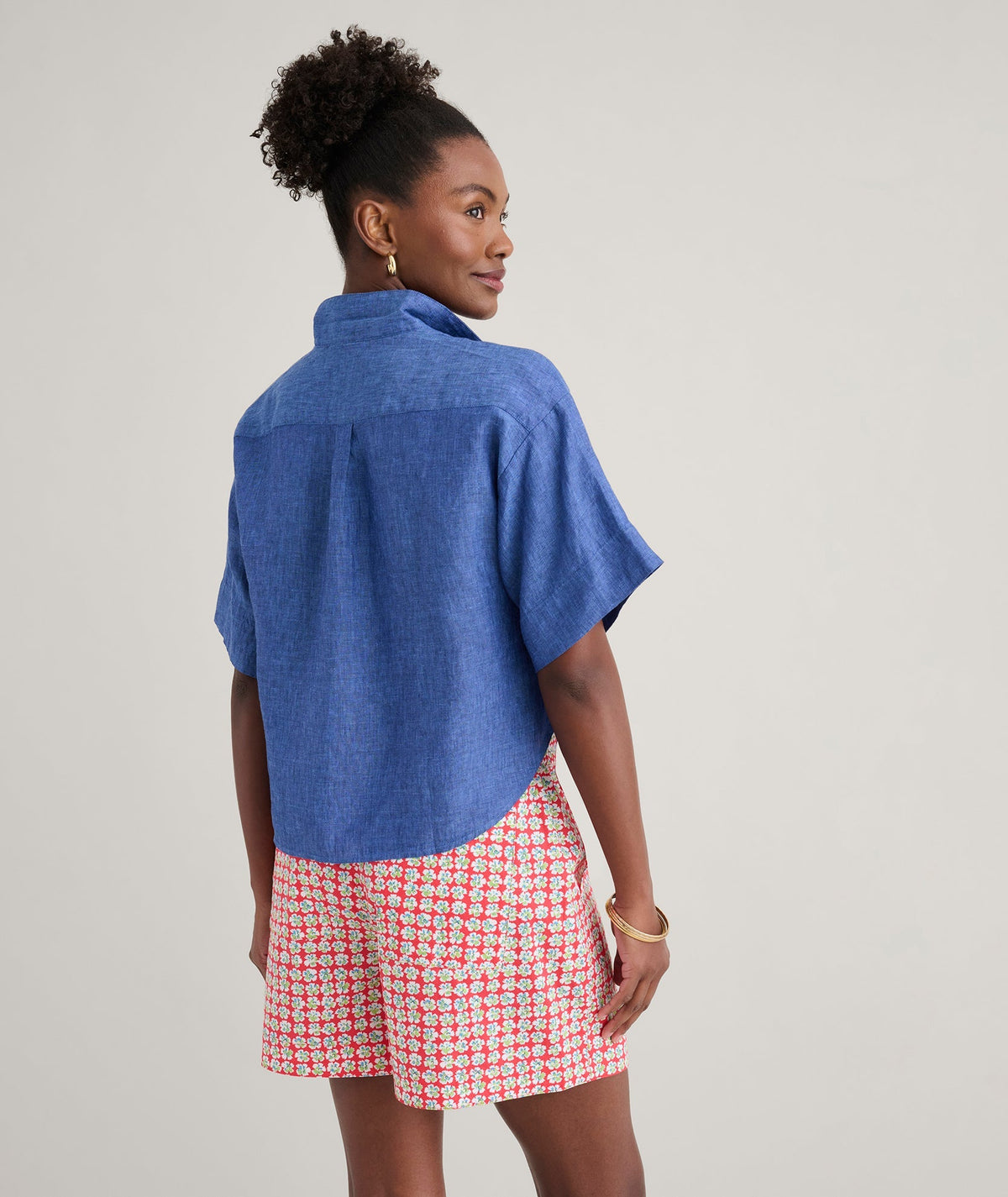 Linen Popover Untucked Ivy Shirt