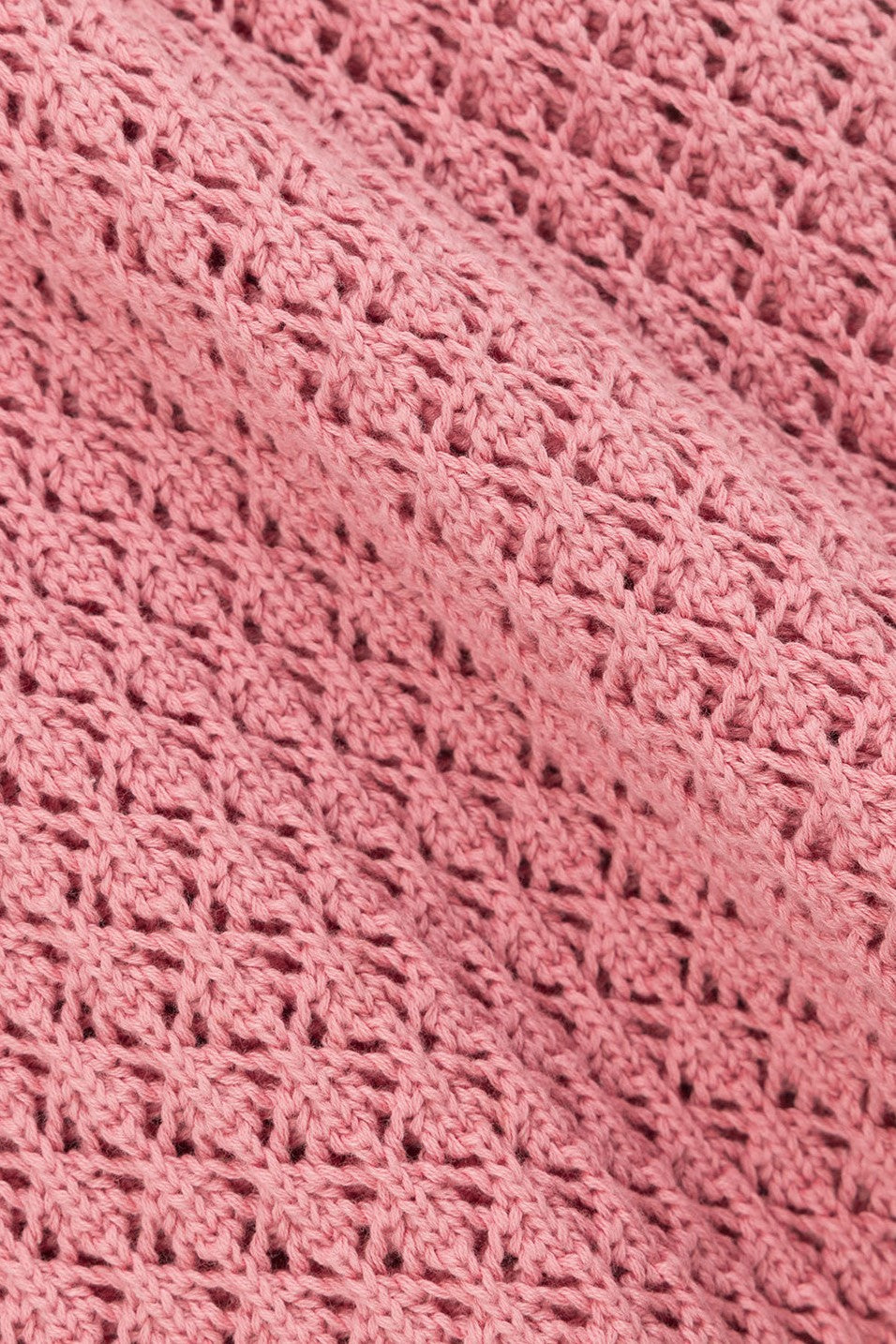 Pink mini dress with a V neckline, back view