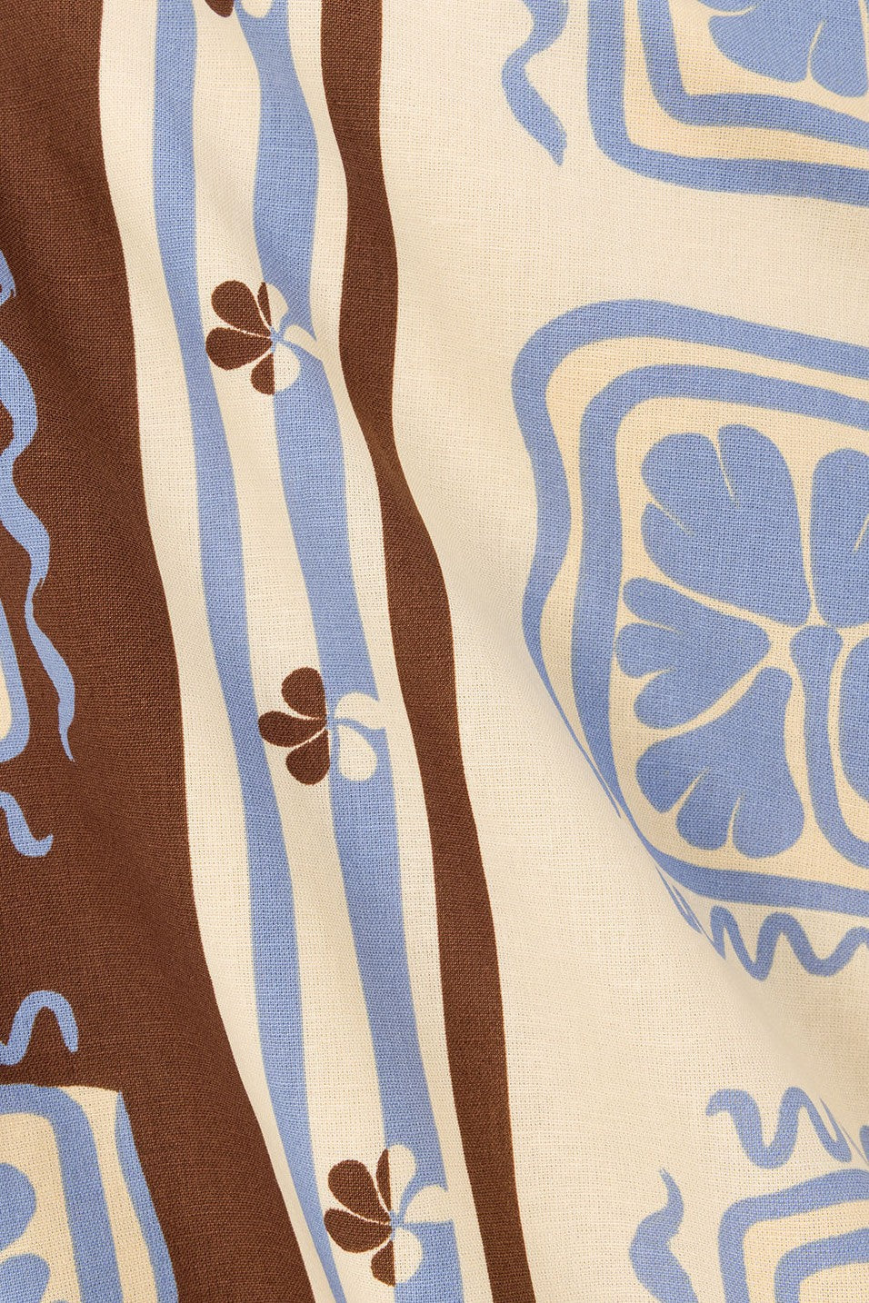 Cream maxi dress, detail view
