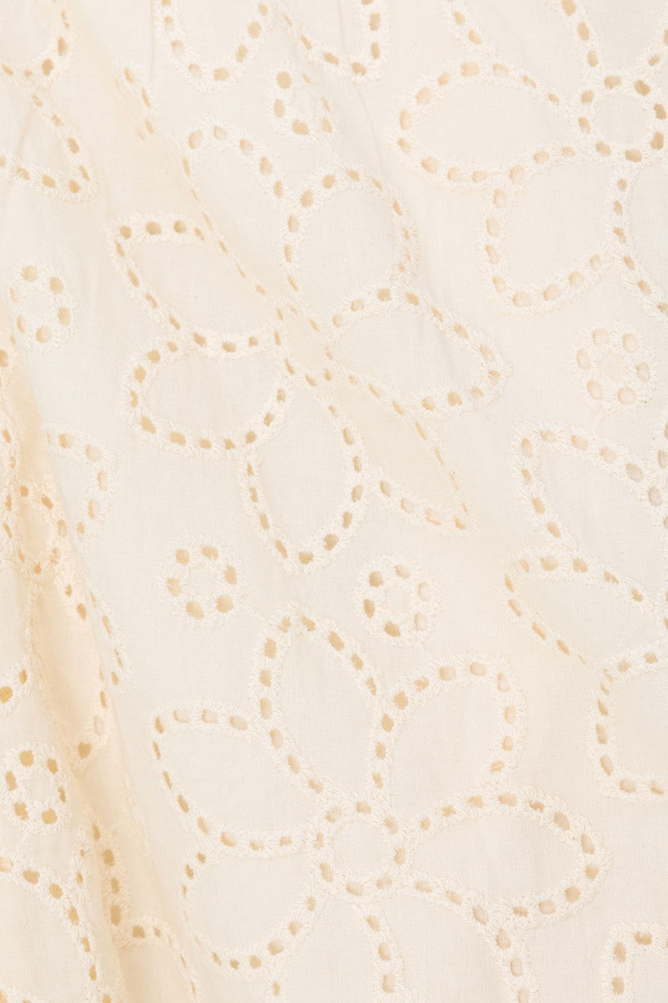 Beige mini dress with a V neckline, back view